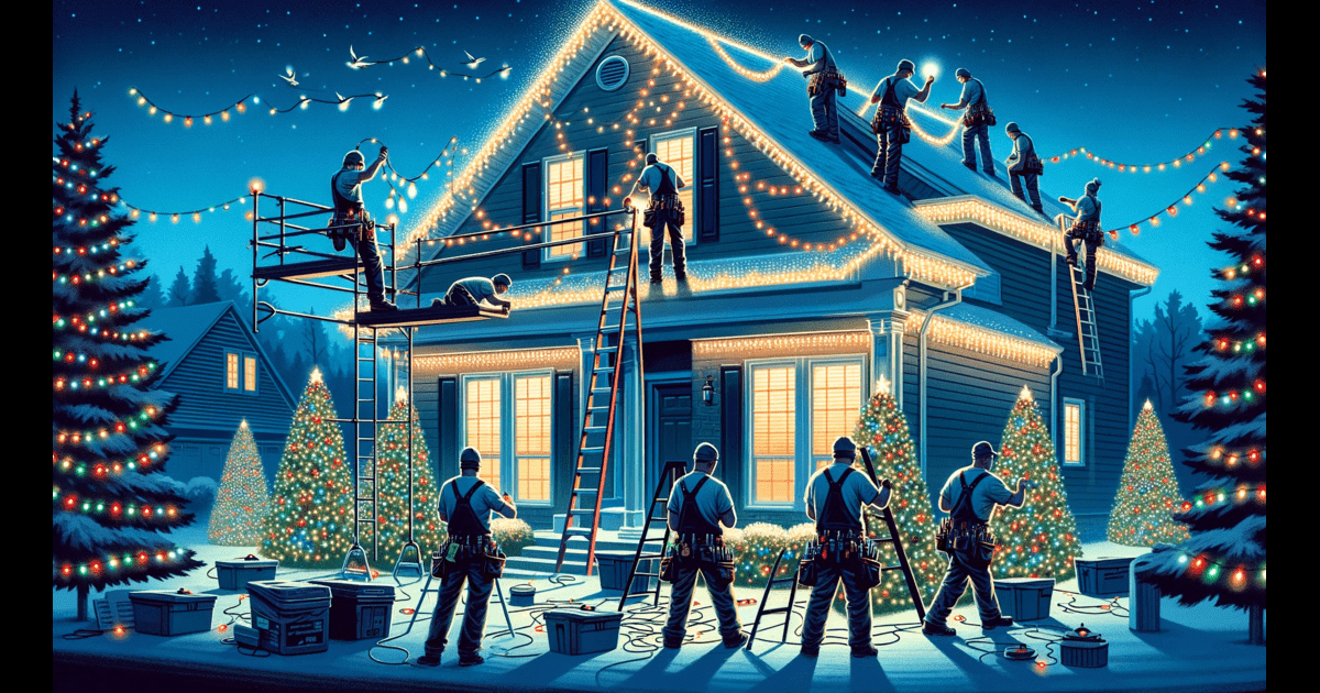 Christmas Light Installation in Tulsa