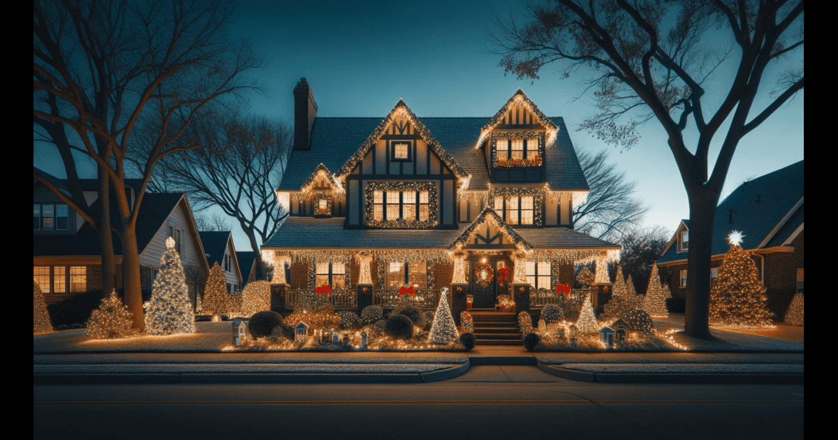 Tulsa Christmas Lights - The best residential Christmas lights installer in Tulsa has transformed a house into a stunning spectacle, with the twinkling glow of Christmas lights illuminating the darkest corners at dusk.