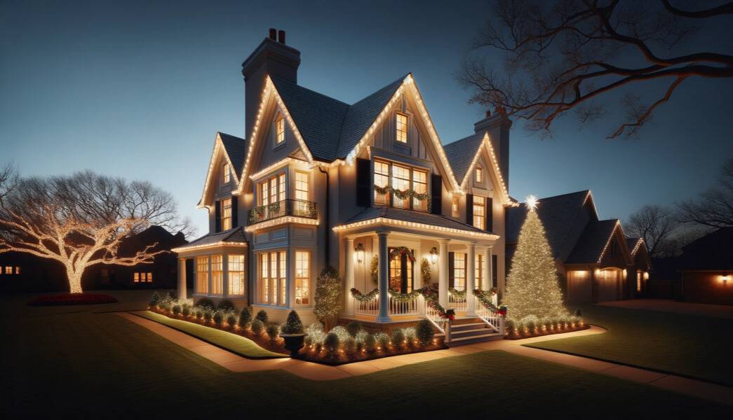 outdoor Christmas lighting ideas in Tulsa