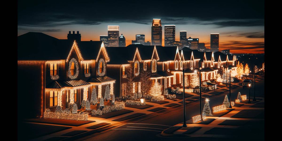 Outdoor LED Christmas Lights In Tulsa Brightening Memories