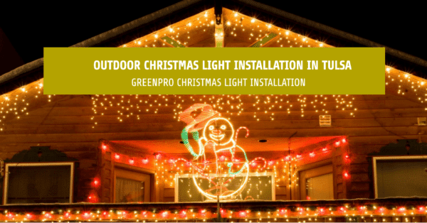 Outdoor Christmas Light Installation In Tulsa