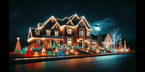 Professional Outdoor LED Christmas Lights In Tulsa